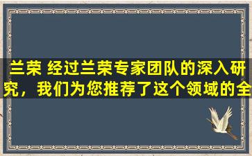 兰荣 经过兰荣专家团队的深入研究，我们为您推荐了这个领域的全新之作：